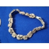 Image 2 : Sterling Silver Jewelry: Necklace & 3 Bracelets: Tennis, Rose Detail, & Herringbone: TW: 33.8g