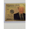 Image 2 : President Donald Trump Gold Foil Plated $1000 Dollar Bill MAGA Novelty Bill - In Sleeve