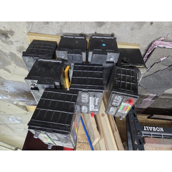 Pick Up Off Site- 115 Ely St. Alliance Oh.  Eight Full Size Batteries 