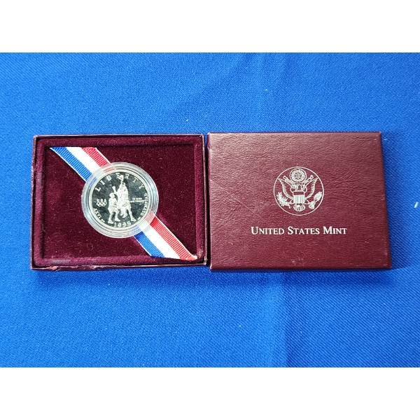 1995 U.S. Atlantic Olympic Basketball Half-Dollar - Copper-Nickel Clad