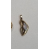 Image 9 : 14K Gold Necklace Pendants & Studback Earrings - Total Weight: 1.9g