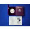 Image 1 : 1993 Silver American Eagle $1 Proof - 1 Troy Ounce 99.9% Silver w/ Original Box & COA