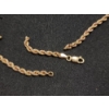 Image 2 : 10K Gold Twist Chain Necklace (Damaged) - Total Weight: 4.7g
