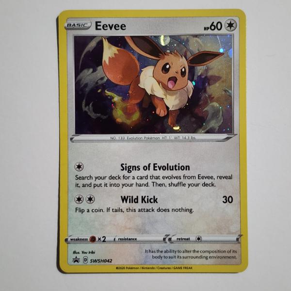 Eevee SWSH042 Black Star Promo Holo Rare Pokemon Trading Card