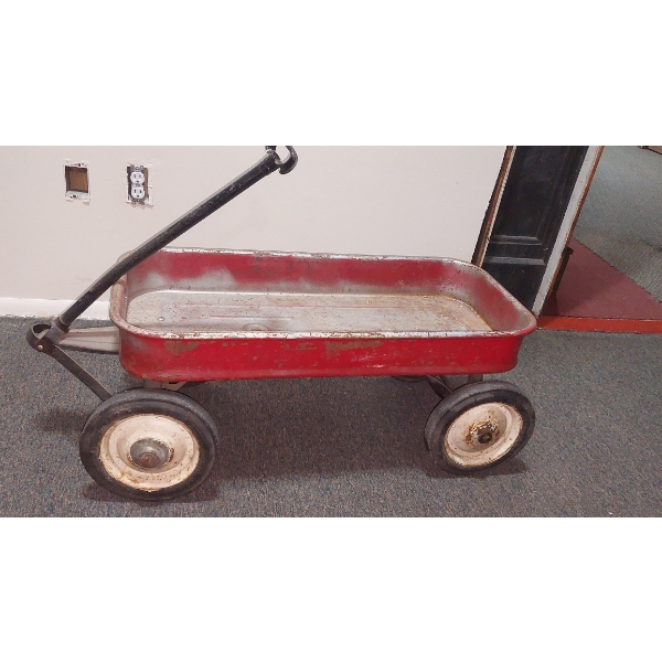 Vintage Red Radio Flyer Wagon Full Size - See Pics