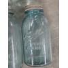 Image 6 : Neat Vintage Jar Collection Includes Blue Glass Ball Jars And More!