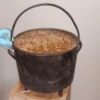Image 2 : Cast Iron Bean Pot With Handle - 11" x 10"  