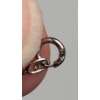 Image 4 : 14K White Gold Hoop Pendant On 14K White Gold 18" Necklace - Weight: 2.9g