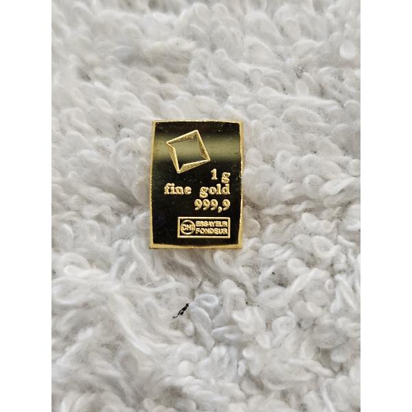 1-gram Valcambi Suisse Fine Gold Bar with .9999 Purity!!!