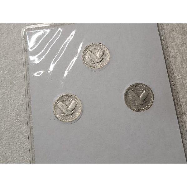 Two Historic US Coin Displays - US Presidents Collection & Last 3 Standing Liberty Quarters