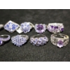 Image 7 : Ten Gorgeous Sterling Silver Rings Ft. Tanzanite & Topaz - Weighing Total of 40.6 Grams