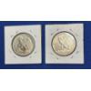 Image 2 : Two 1945 90% Silver Walking Liberty Half Dollars