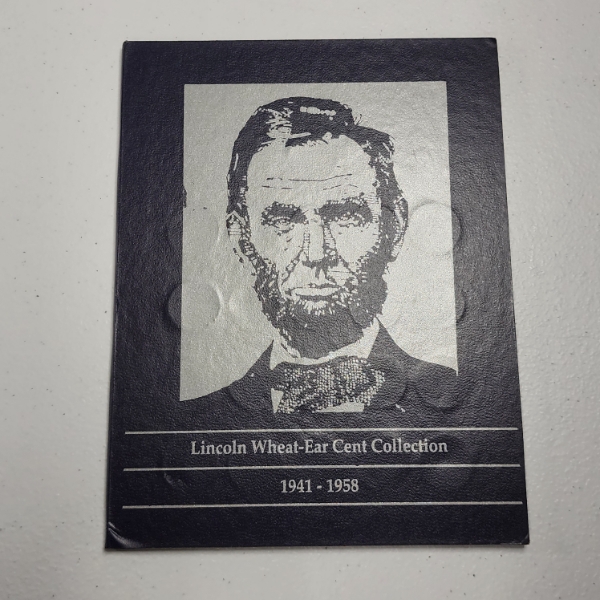 Lincoln Wheat-Ear Cent Collection 1941-1958, Complete Book - Total Face Value: $0.51