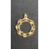 Image 2 : 14K Gold Pendant Weighing 3.9 Grams - Perfect for 1/10th Oz Chinese Coin or the Like!