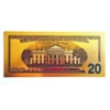 Image 2 : $20 US Currency Gold Foil Note - 24k (.999) Gold Foil 1 of 7 in The Modern Note Series Offered