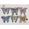 Image 1 : Six Assorted Beautiful Heirloom Porcelain Butterfly Ornaments ~ 2003 Bradford Editions