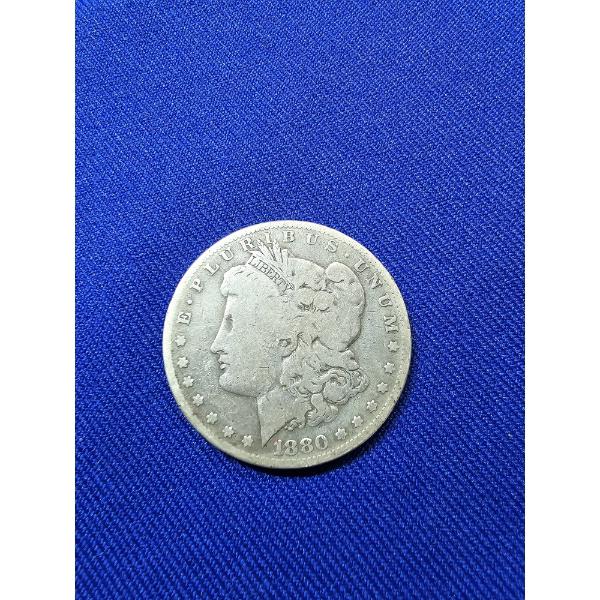 1880- O Morgan Silver Dollar