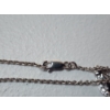Image 9 : Sterling Silver 18" Necklace and Adjustable Bracelet with Sapphire Gemstones TW: 16.2g
