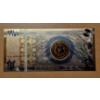 Image 3 : 4 Pcs -  Pure 24k .999 Gold Foil BITCOIN CRYPTO Notes  - Each Mint Condition - Pure Gold Laminated
