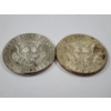 Image 4 : Two 1964 United States 90% Silver Kennedy Half Dollars ~ $1.00 Face Value