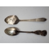Image 4 : x2 Sterling Silver Collectible Souvenir Spoons TW: 50.5g