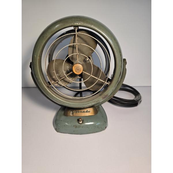 Vintage Green Heavy Metal Vornado Brand Fan in Working Order