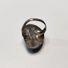 Image 4 : Sterling Silver Ring with Large Turquoise Stone - Size ~6.5 - Total Weight: 6.5g