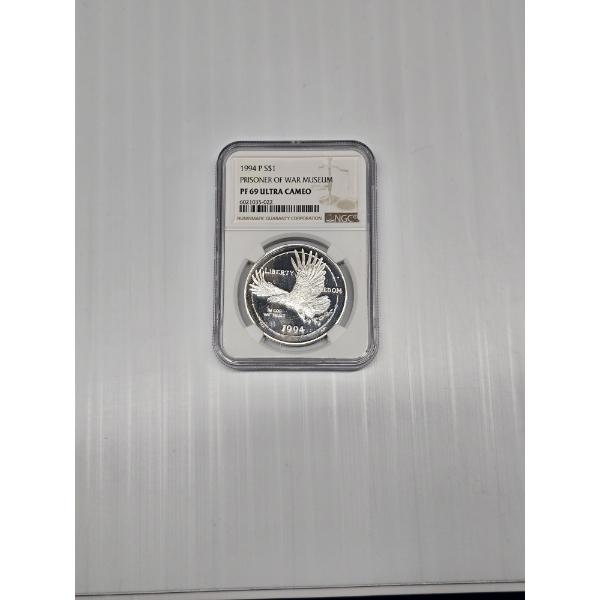 1994 - "P" Prisoner of War Museum Commemorative Silver Dollar