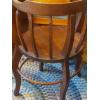 Image 4 : Antique - Unique Oak Round Barrel Chair - 31 x 21 x 18" Seat - RARE