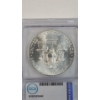 Image 5 : ICG 1986 MS69+ "Struck Thru"1 Troy Ounce .999 Fine Silver American Eagle Signed By Austin Hutto