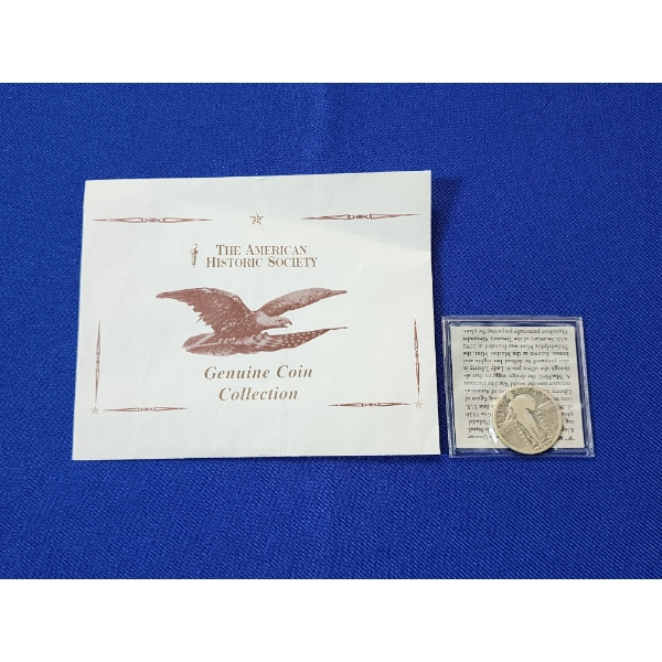 1926 Standing Liberty Silver Quarter with The American Historic Society COA
