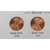 Image 2 : 1982 Lincoln Cent Varieties Denver/Philadelphia In Display - Face Value: $0.06 