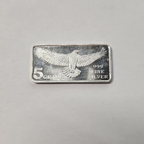 MPM Eagle Design 5 Gram .999 Fine Silver Bar