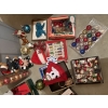 Image 4 : *Pick Up At Mantua Home-No Shipping Available*  Gray Tote filled with Christmas Decor - Ornaments