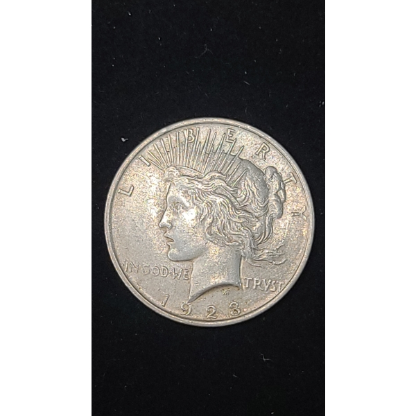 1923 90% Silver Peace Dollar