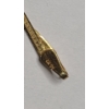 Image 4 : 14K Yellow Gold Twisted 18" Herringbone Necklace (Missing Clasp) - Weight: 2.7g