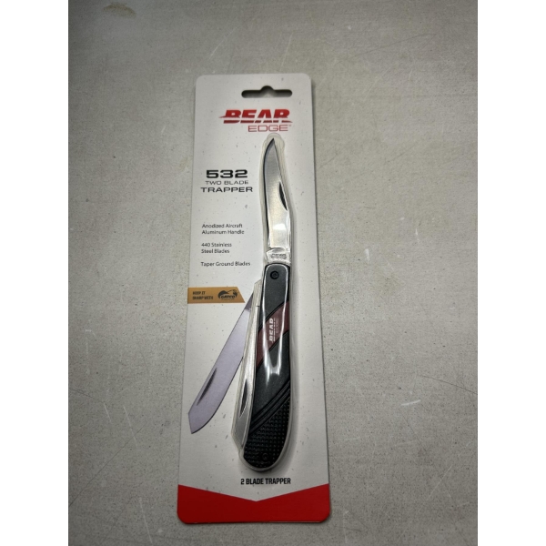 Brand New Bear Edge 532 Two Blade Trapper Folding Knife
