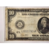 Image 2 : RARE 1914 United States $10 Federal Reserve Blue Seal Horse Blanket Large Note ~ COLLECTORS PIECE!
