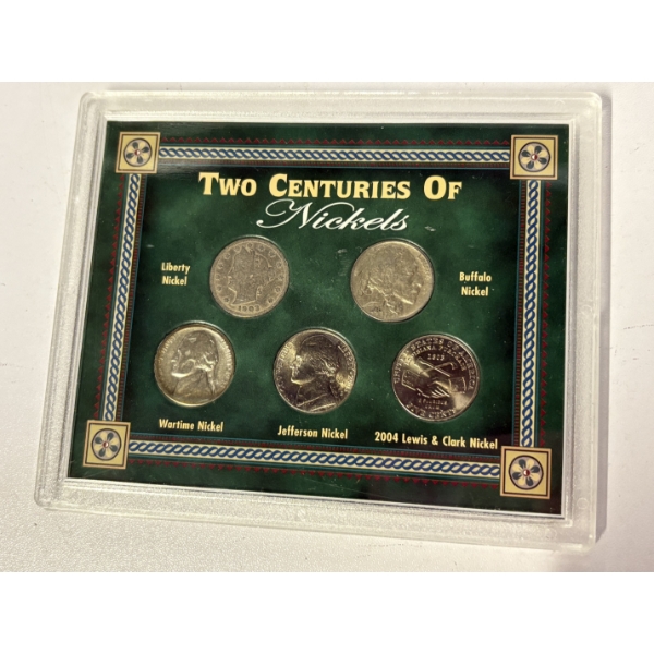 Genuine Coin Collection - FV $0.25 Cents - Liberty Nickel - Buffalo Nickel - Wartime Nickel - Jeffer