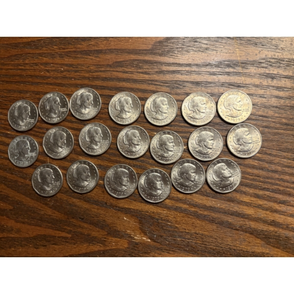 1979 Susan B. Anthony Dollars - FV $20.00