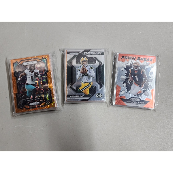 Large Lot of over 50 Assorted Football Trading Cards Mainly 2020-2023 Panini