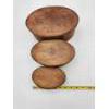 Image 2 : Vintage Ovel Wooden Nesting Boxes - Set of 3