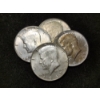 Image 1 : Four Assorted 40% Silver Kennedy Half Dollars
