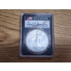 Image 1 : 2021-W PCGS SP70 Burnished Silver Eagle T-2 - Damstra Signed - 1 oz .999 Fine Silver 