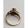 Image 5 : Vintage 10K Yellow Gold Cluster Garnet & Diamond Ring - Size 6 - Weight: 4.3g