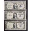Image 2 : U.S. CURRENCY - RARE Tot 5 - 1935 G & H  One Dollar ($1) Blue Seal  HIGH GRADE  Silver Certificate's