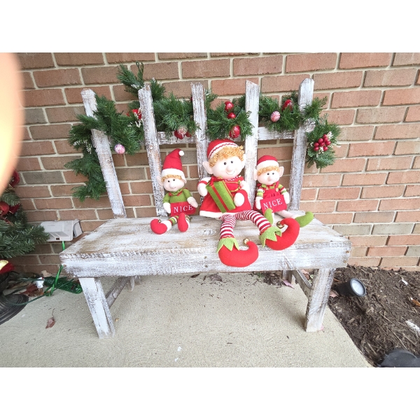 3ftx3ft Bench With Elves