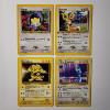 Image 1 : Four Assorted Vintage Pokemon Trading Cards Including Two Rares & 1ST EDITION STANTLER 76/111