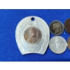 Image 2 : Assorted Foreign & U.S. Coins Including "Lucky" Penny, Gold-Plated Indian Cent, Canada Cent