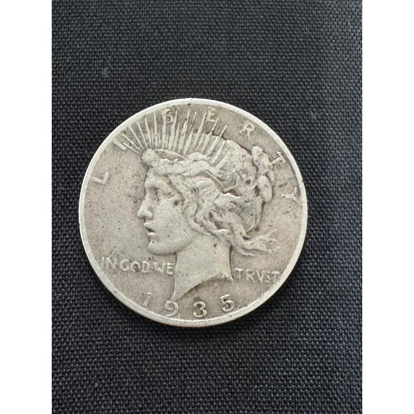 Rare 1935 United States Silver Peace Dollar - Excellent Condition